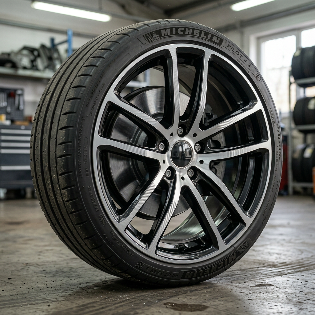 Diamond cut wheel after Silvester refurbishment — factory finish