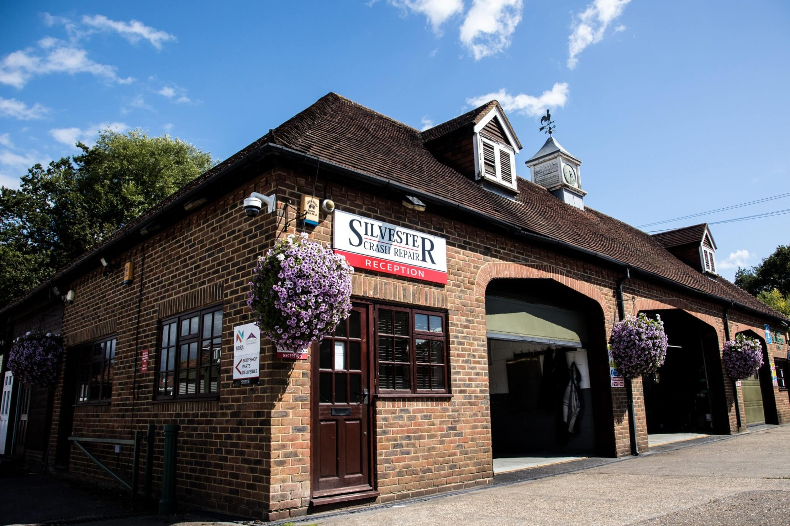 Silvester Crash Repair reception entrance, Aldershot Road, Guildford